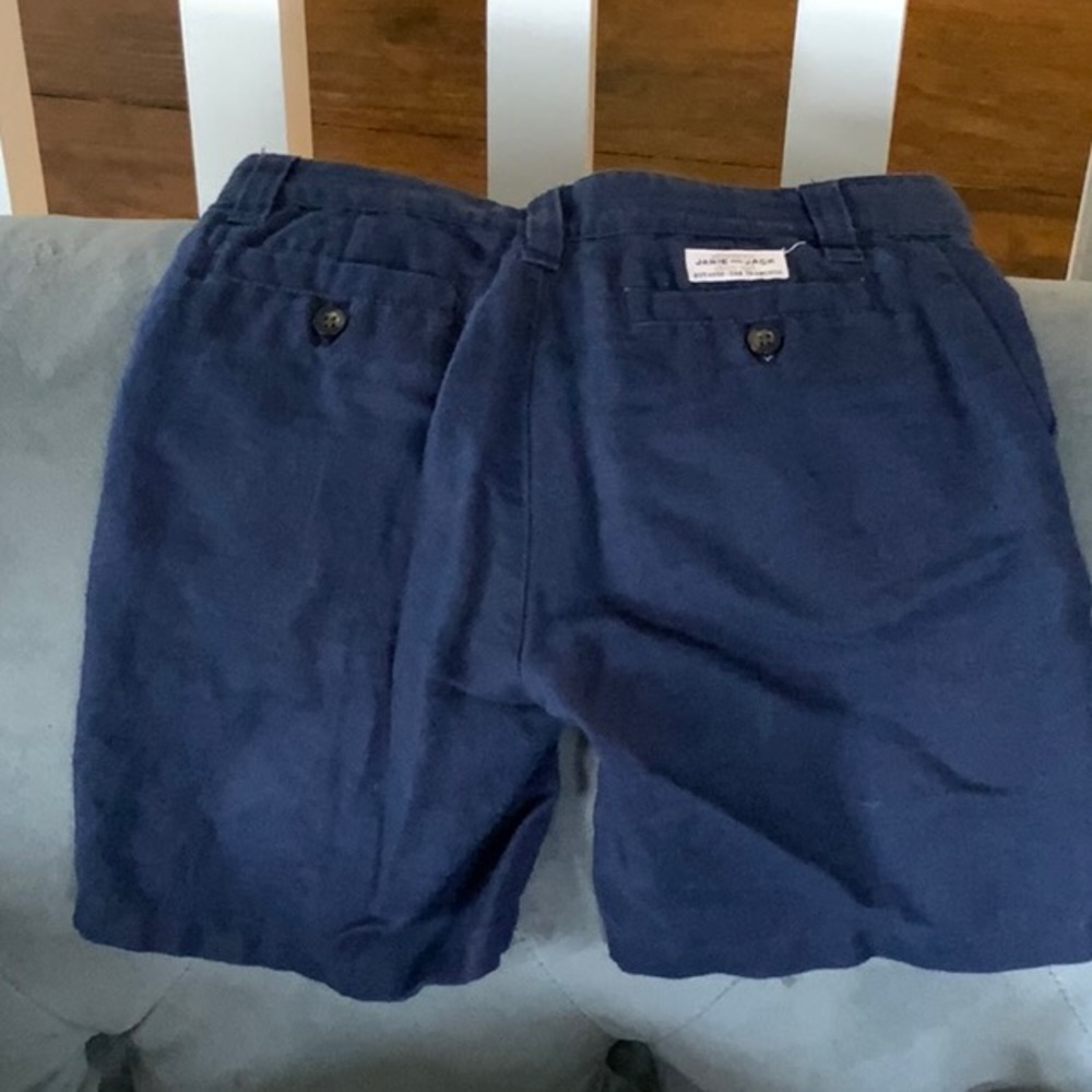 Janie & Jack navy linen shorts